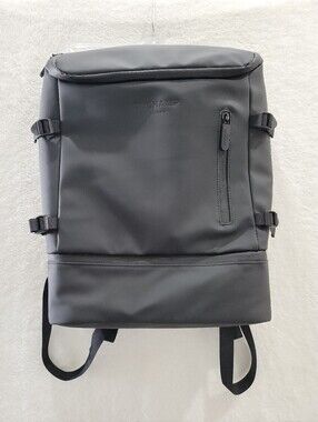 Duchamp London Black Laptop Backpack Rubberized Commuter Travel MSRP $205 NWT
